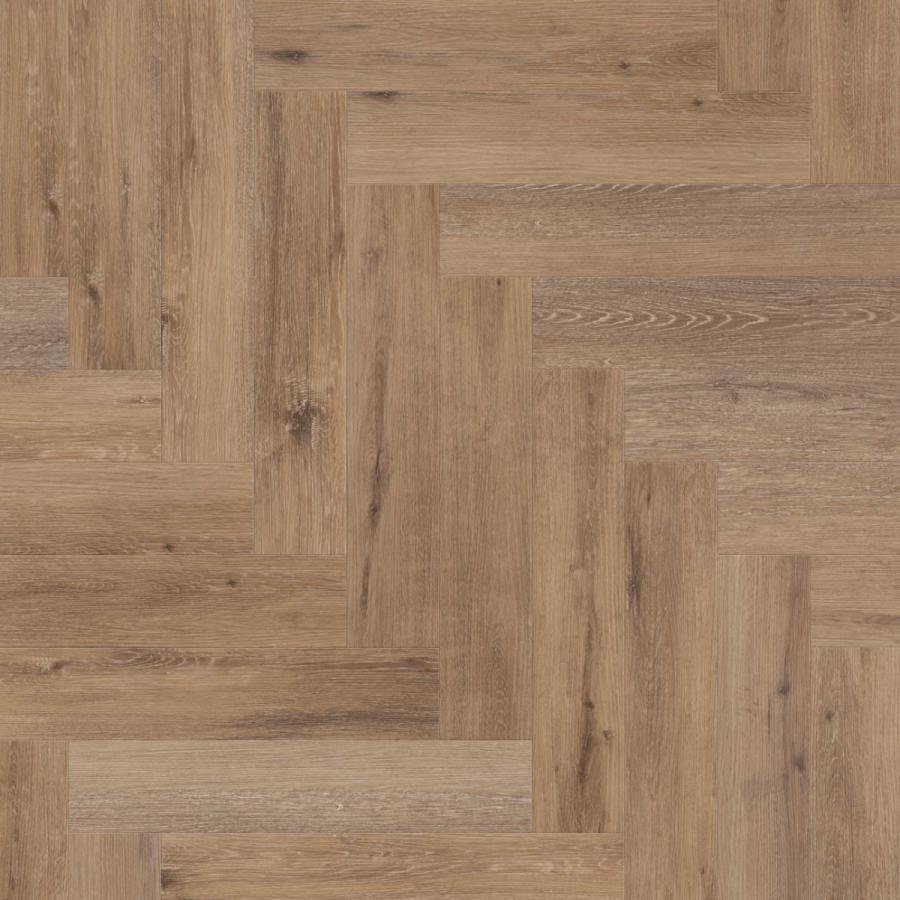 Solid floor,Mansion visgraat PVC dryback dark oak