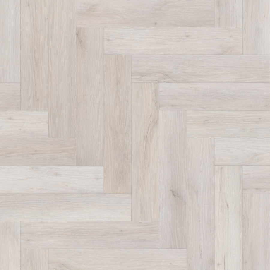 Solid floor,Mansion visgraat PVC dryback white oak